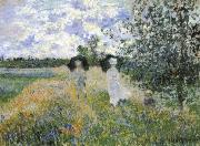 Claude Monet A walk near Argenteuil Spain oil painting artist